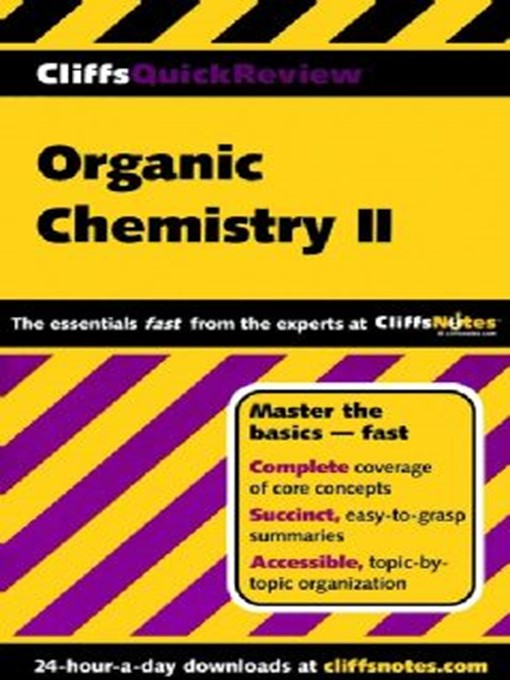 Title details for CliffsQuickReview Organic Chemistry II by Frank Pellegrini - Available